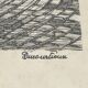 Engraving on vellum of the Château d'Angers