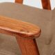 Vintage Longue chair chocolate brun design by Chierowski 366