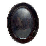 Vallauris iridescent ceramic gratin dish