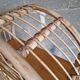 Old rattan shelf