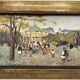 Marko stupar oil on canvas framed park in paris