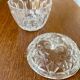 Bonbonnière vintage en verre pressé