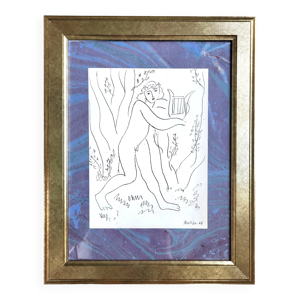 Tableau encadré Lithographie
