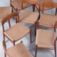Danish extendable teak dining set with 8 Møller Model 75 chairs, 1960s