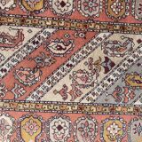 Vintage sinkiang carpet for handmade corridor 90x358 cm