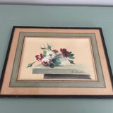 Arthur Chaplin watercolour painting still life bouquet of flowers