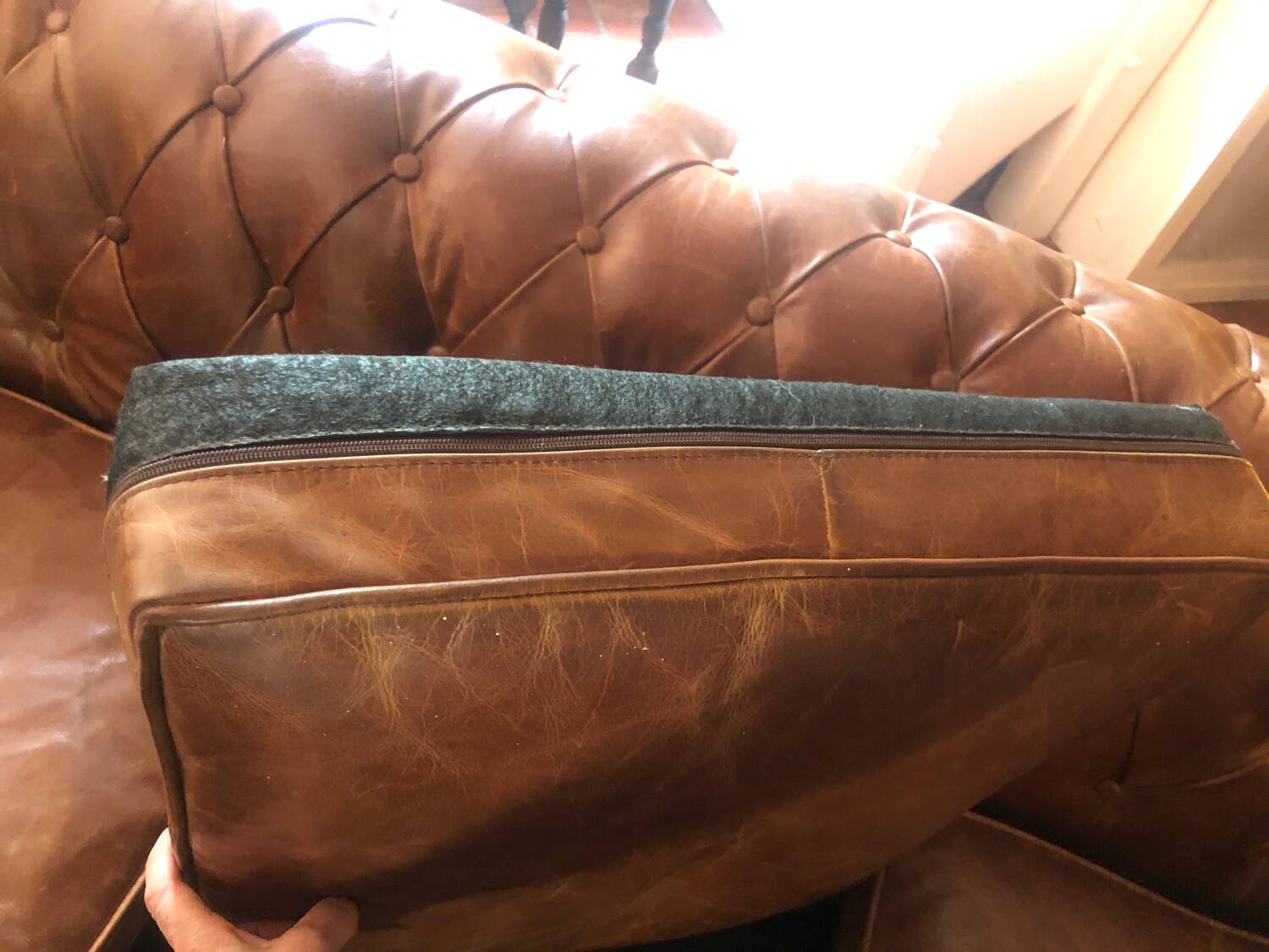 Vintage leather sofa