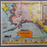 Poster map of Alaska