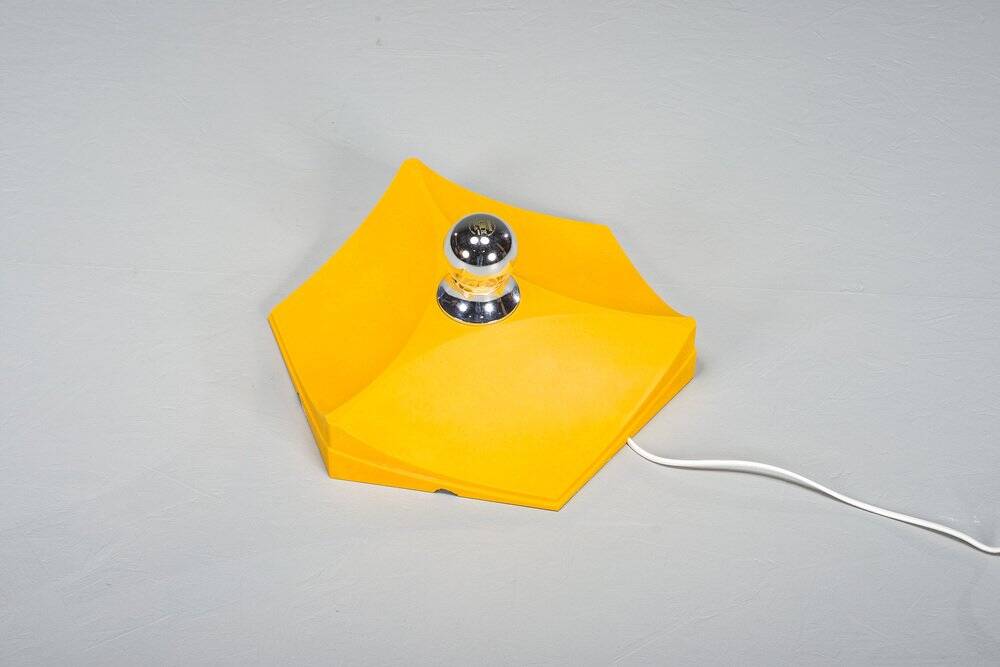 Vintage German hexagon wall lamp from Hoffmeister-Leuchten, 1970s
