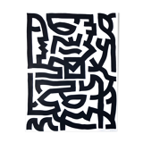 Painting on paper - "Checked"