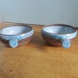 2 stoneware bowls Roger Jacques Saint Amand en Puisaye