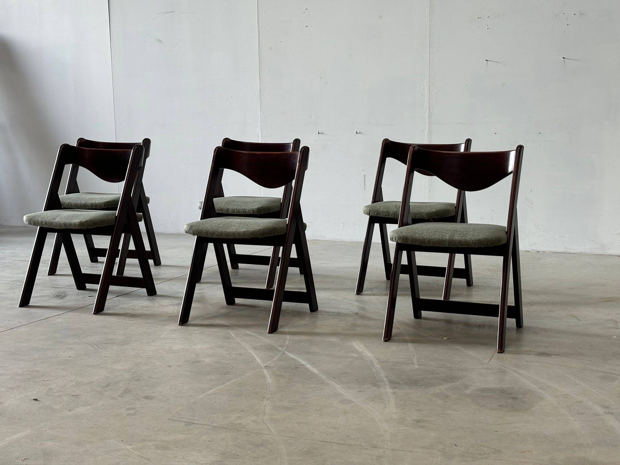 Mid century  italian dining chairs, 1960s