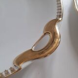 Pair of porcelain cake dishes