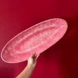Pink oval dish