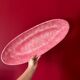 Plat ovale rose