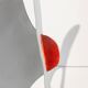 Olivier Vonet Sculpture in black, blue, and red lacquered metal. Contemporary.