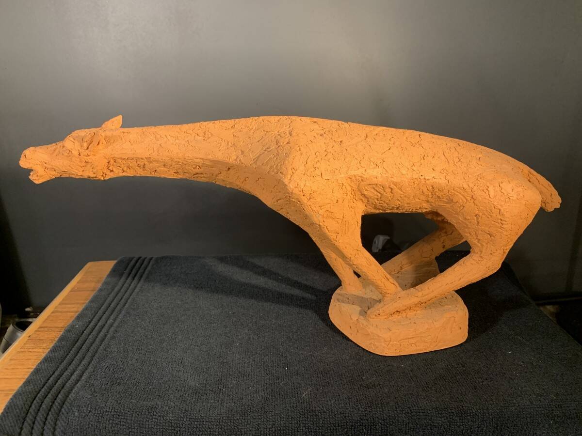 Animal Sculpture Horse, Terracotta, Unique Piece, 1960s