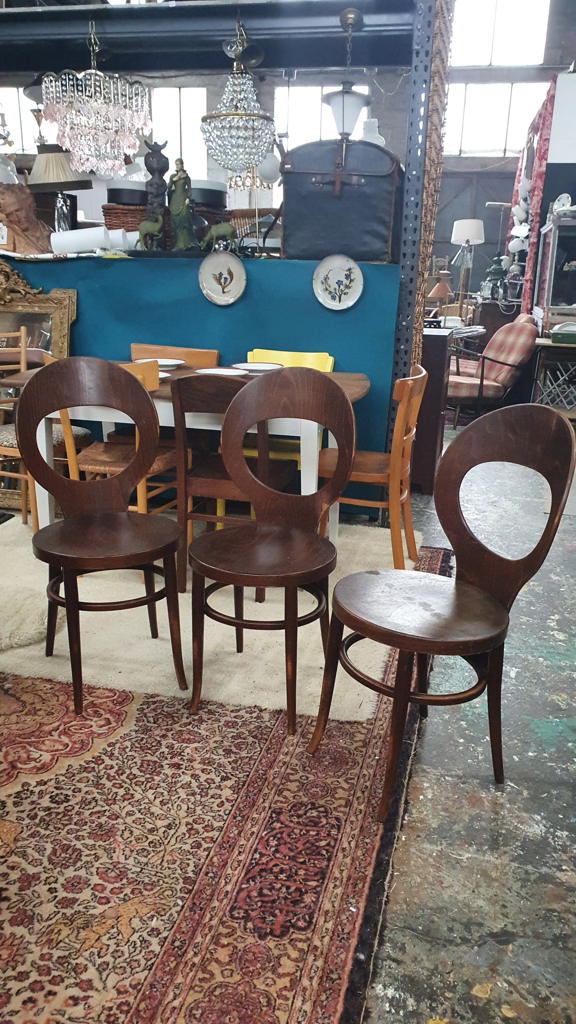 Set of 3 bistro chairs model Baumann's Seagull