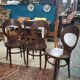 Set de 3 chaises bistrot modèle  mouette de baumann