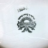 Earthenware dish decorated with Villeroy and Boch fruits