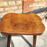 Rustic solid wood stool
