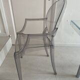 set of 2 x Louis Ghost armchairs Philippe Starck (Kartell)
