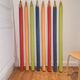 Height 141cm giant wooden colored pencils, retro decoration
