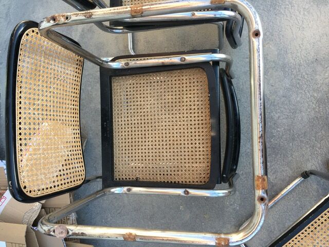 Suite of 6 chairs CESCA B32 by Marcel Breuer