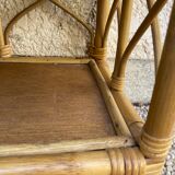 Vintage rattan shelf