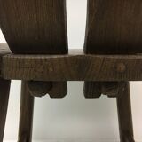 Set of 4 Belgian Brutalist Dining Chairs from De Puydt, 1970’s