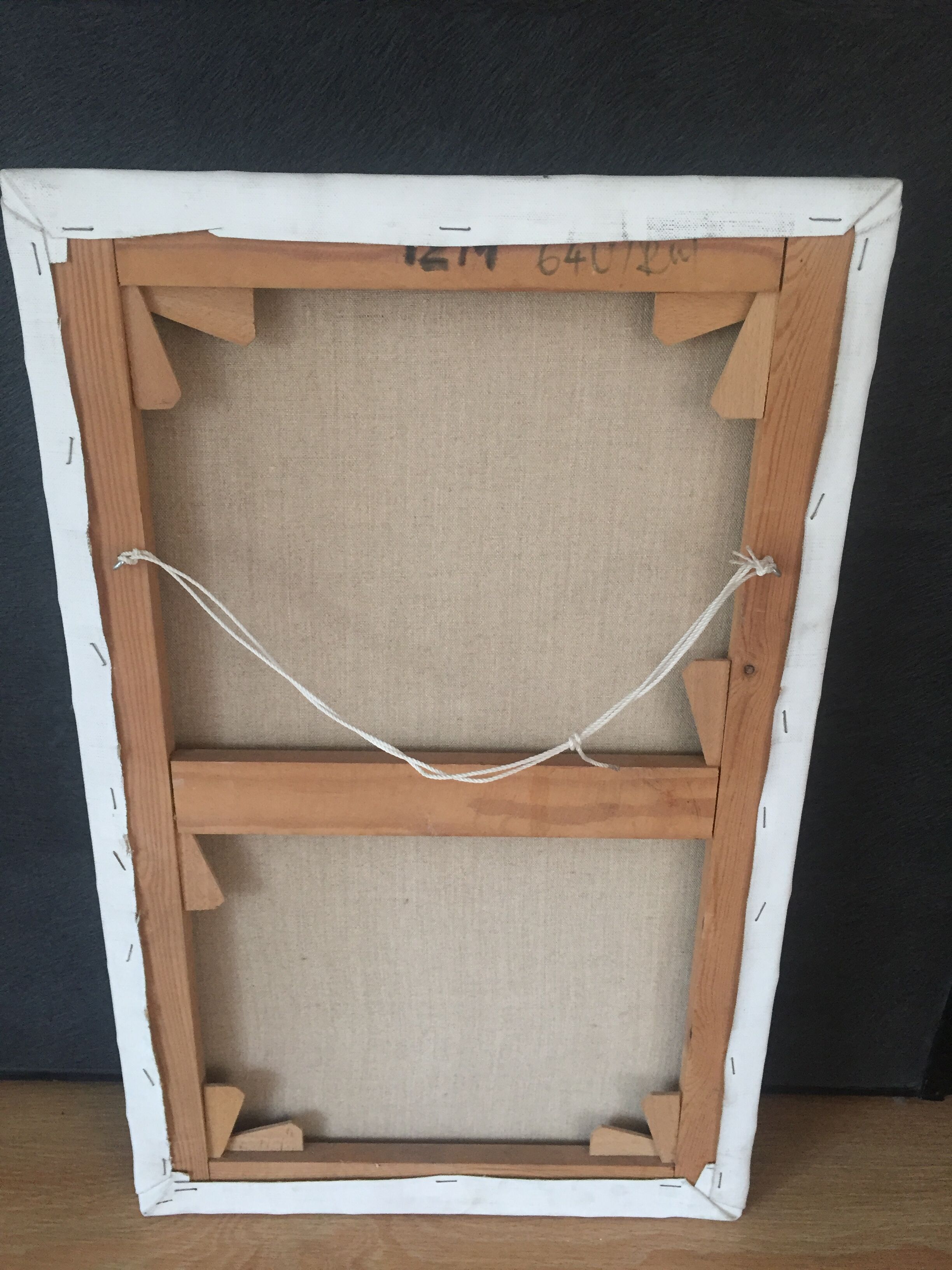 Beautiful bouquet of flowers on canvas