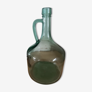 Old glass bottle green tones