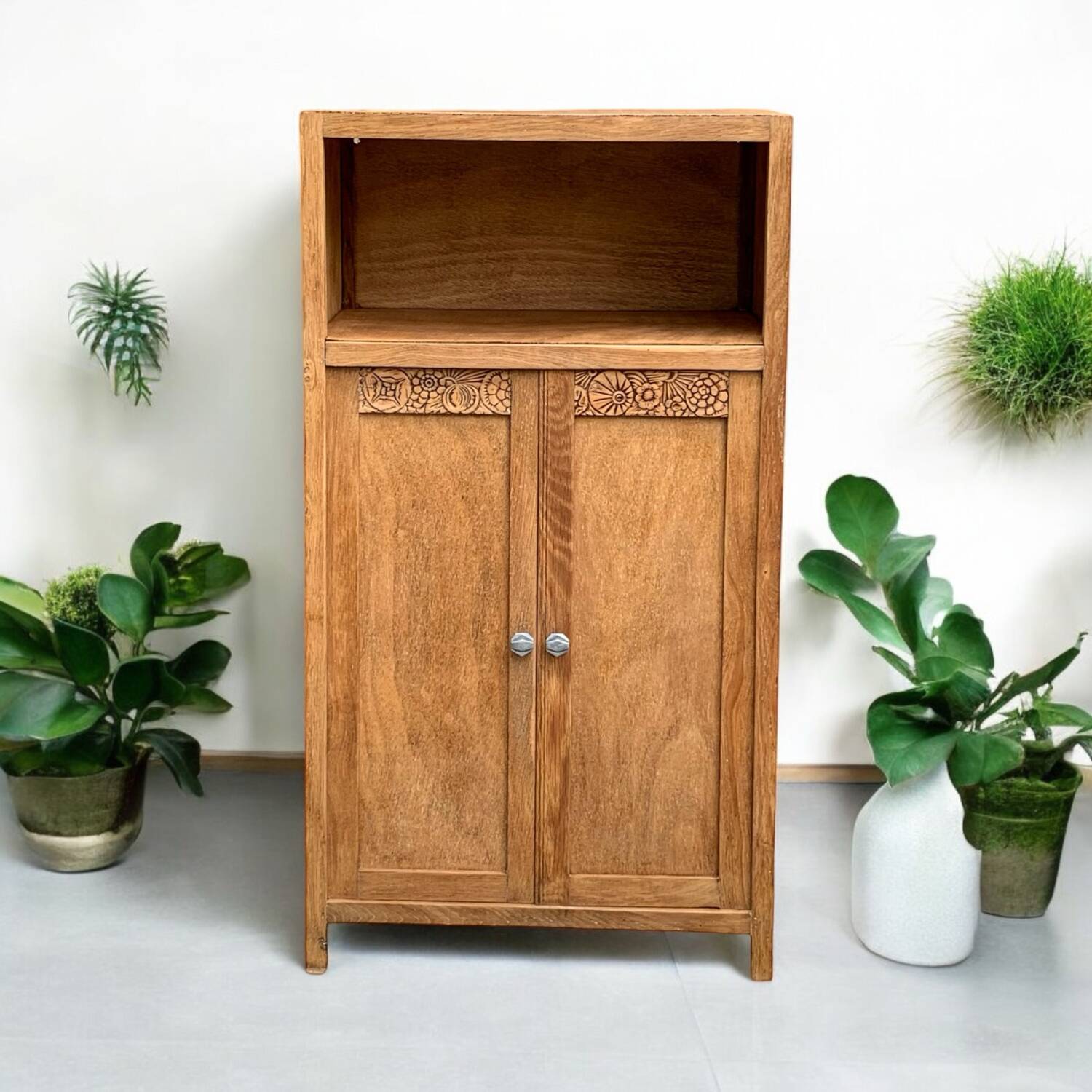 Buffet parisien art déco bois brut 1930