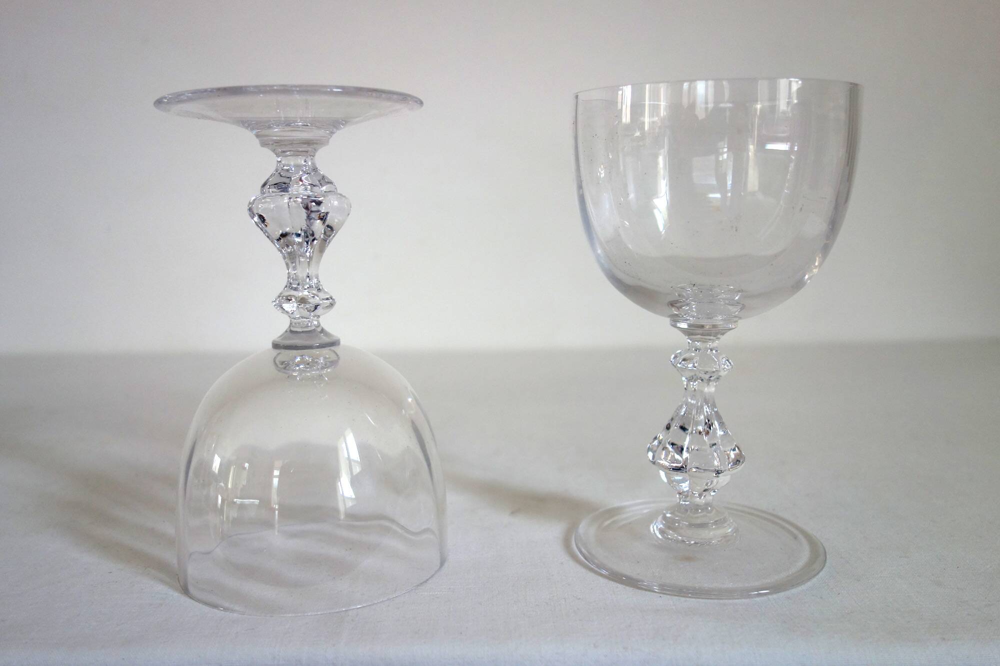 10 verres à eau en cristal de Sèvres, modèle Choiseul