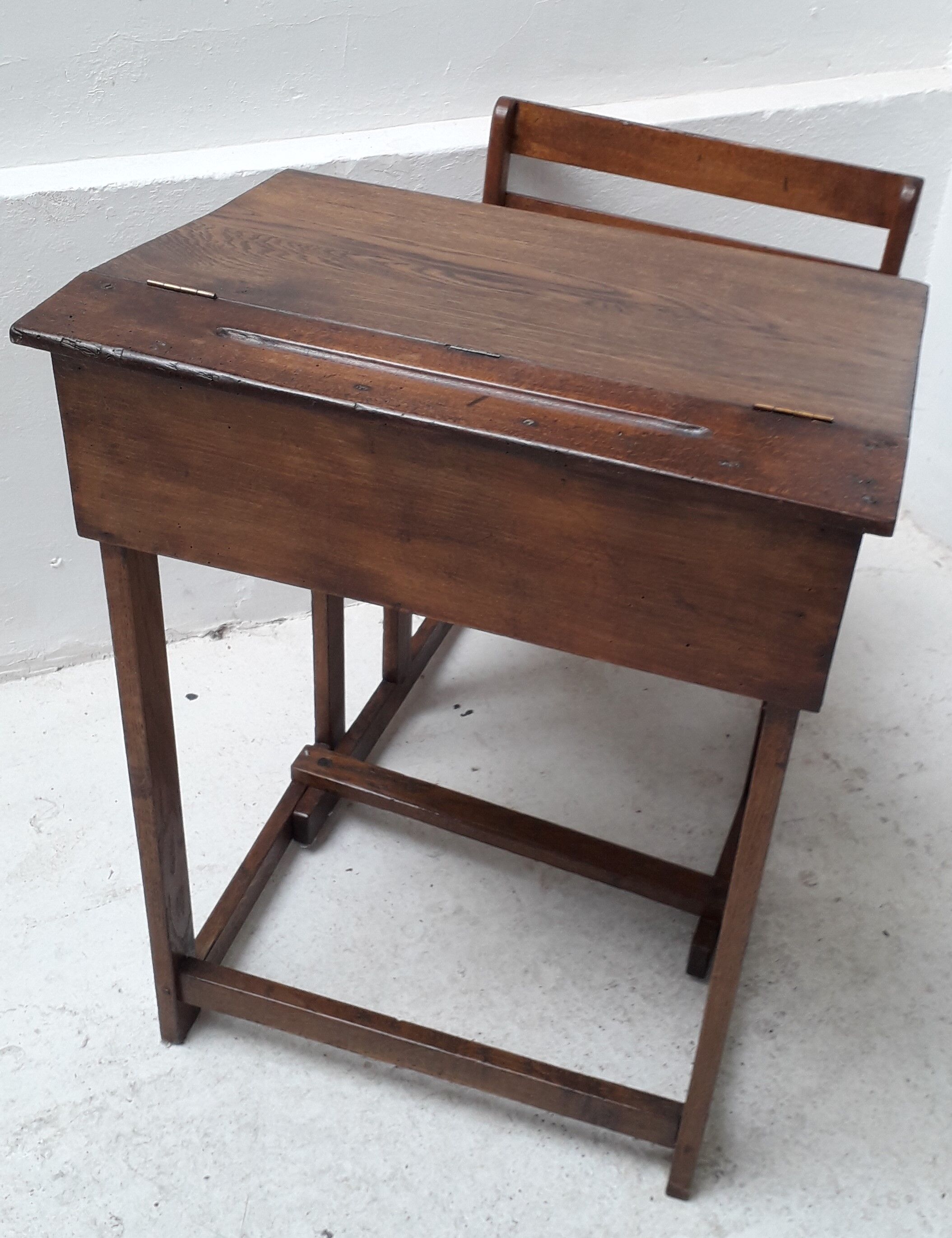 School boy's desk with sliding chair