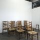 Série de 10 chaises dans l'esprit de Charlotte Perriand