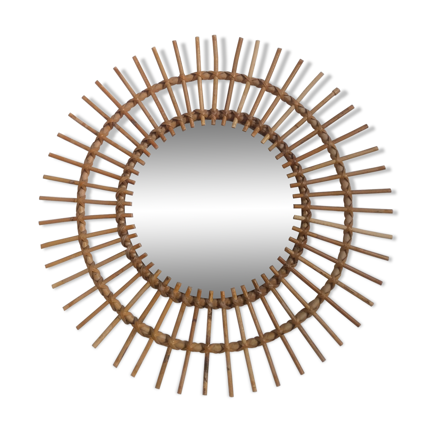 Mirror rattan sun 59cm