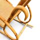 Vintage rocking chair in bamboo and cane