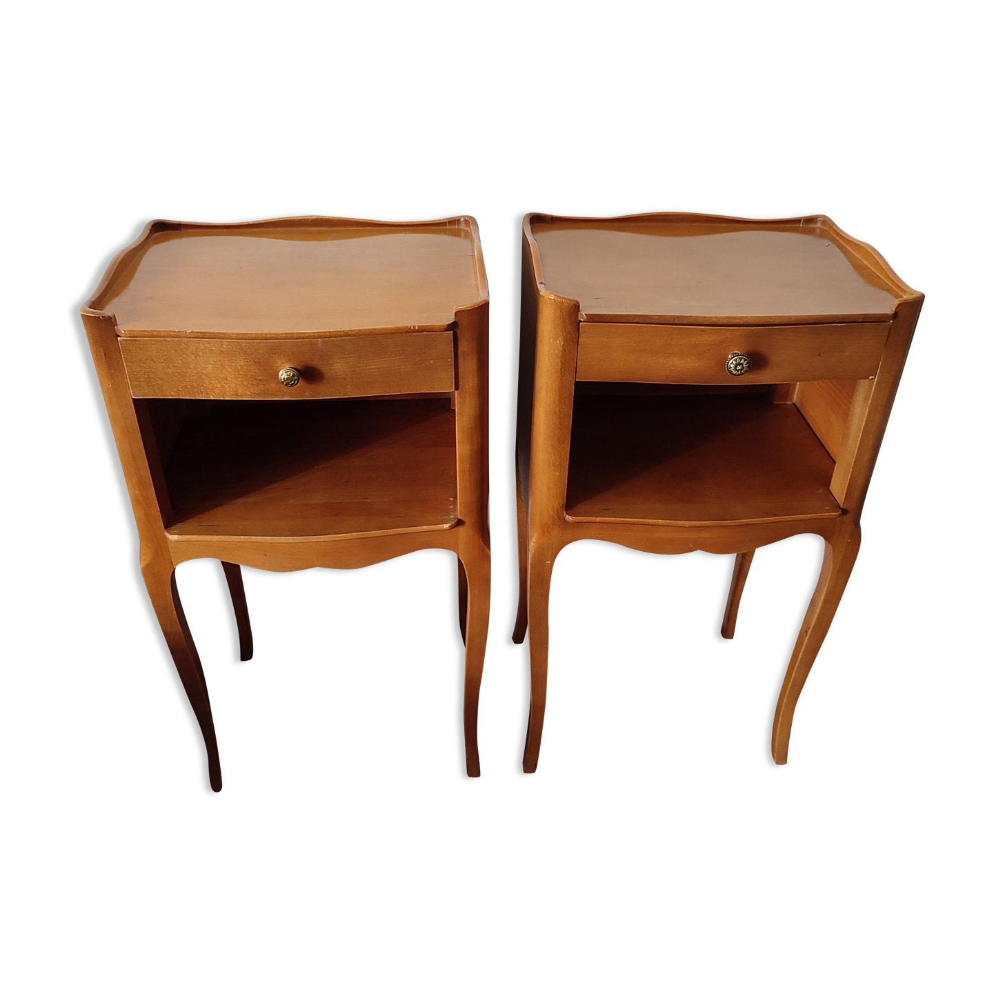 Pair of niche bedside tables