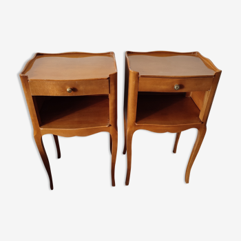 Pair of niche bedside tables