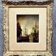 Flemish School of quality from the 19th century: Painting of a lively port scene