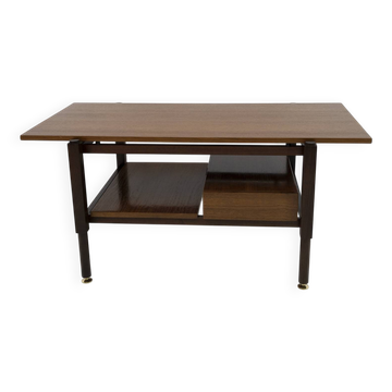Ico Parisi Mid-Century Modern Italian Mahogany Coffee Table, 1950s