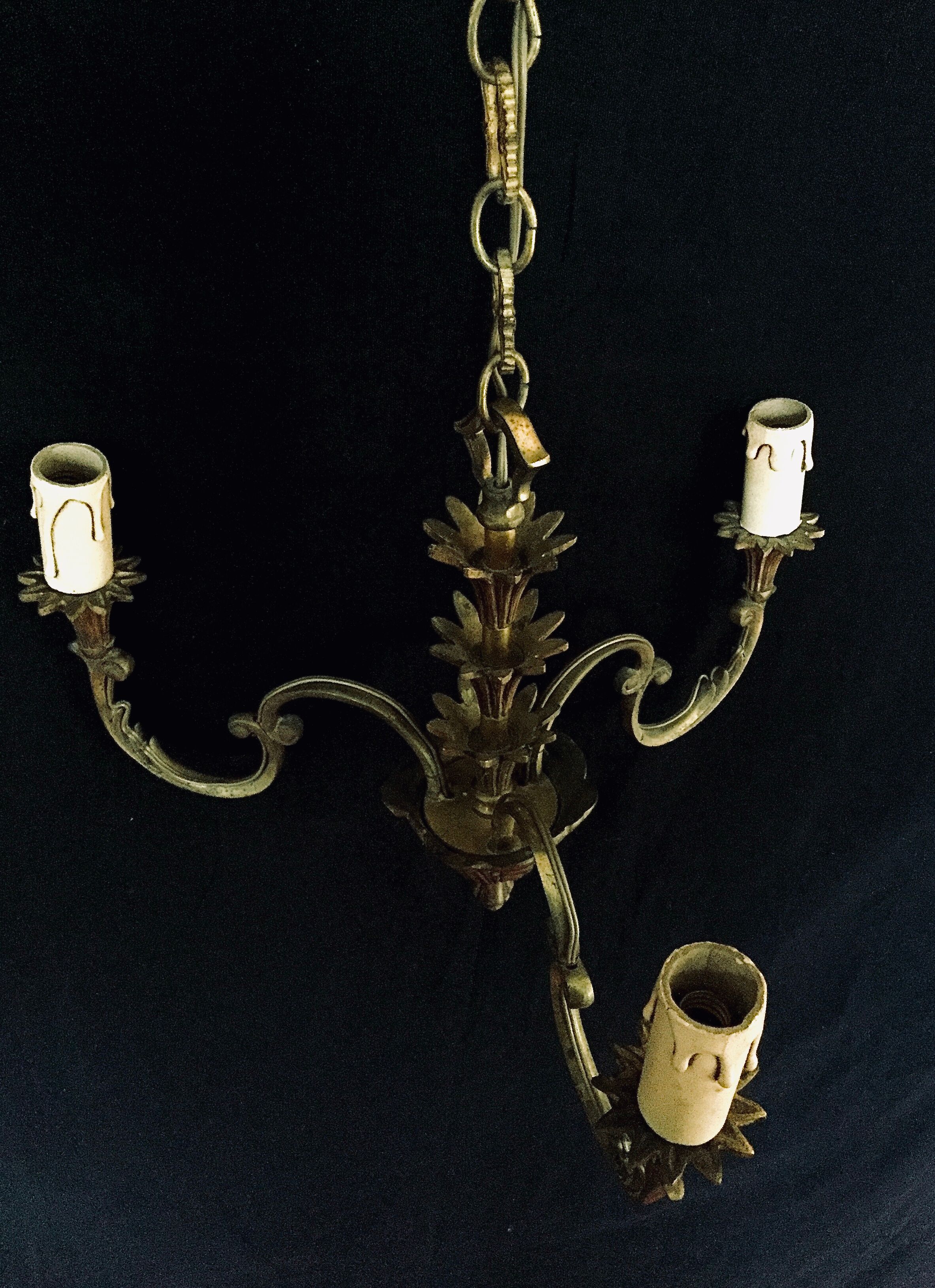 Lustre 3 bronze lights