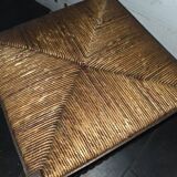 Antique corner fireplace armchair