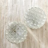 Pair of 15cm round ceiling lights