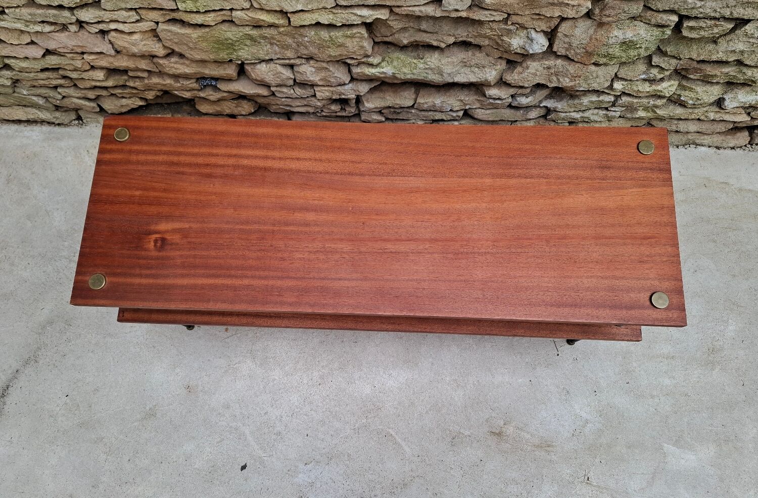 Coffee table with two tiers