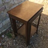Pull-out tables old marquetry