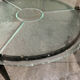 Molded glass coffee table