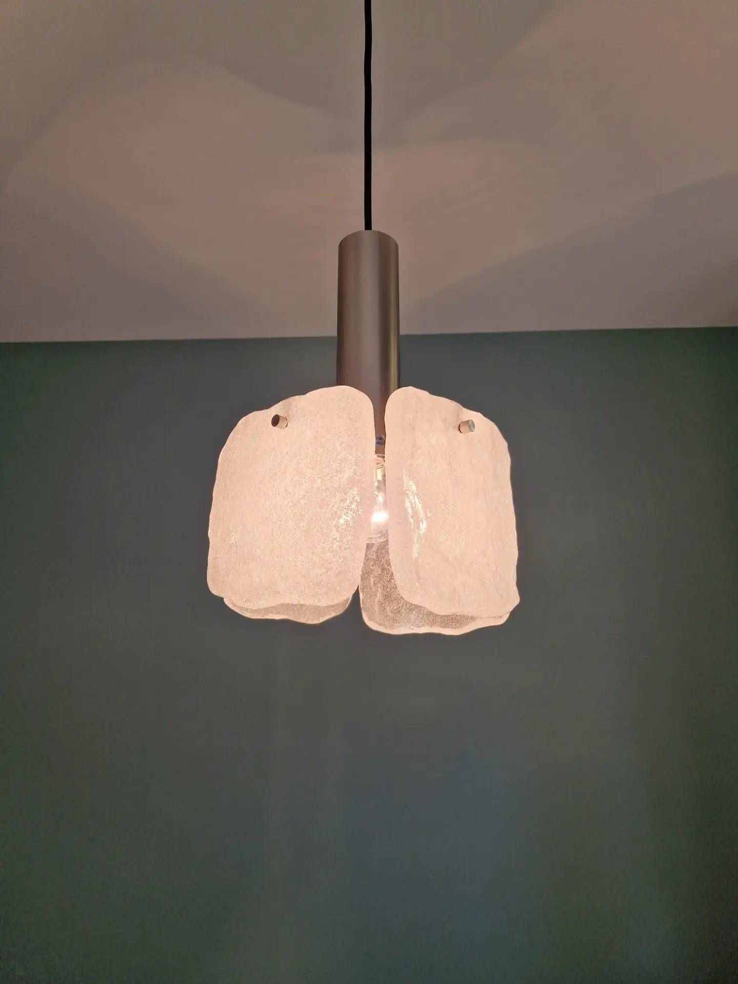 Frosted glass suspension, Kalmar Francken, 1970
