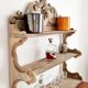 Carved 1900s wall or table shelf